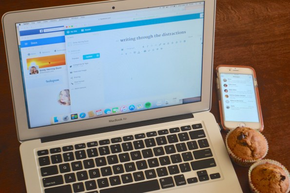 writing through the distractions